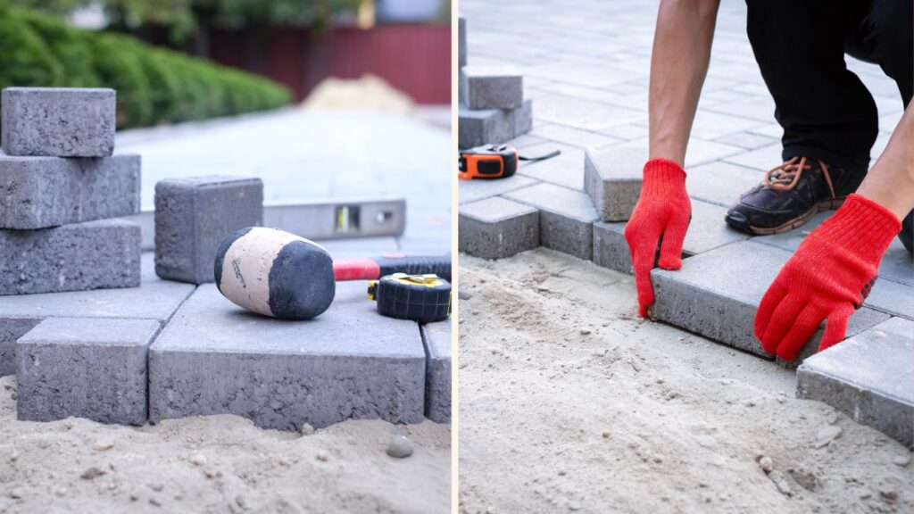 Prawidłowe układanie kostki brukowej